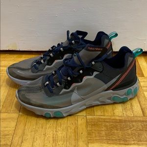 Nike React Element 87 Black Neptune Green - M 10.5